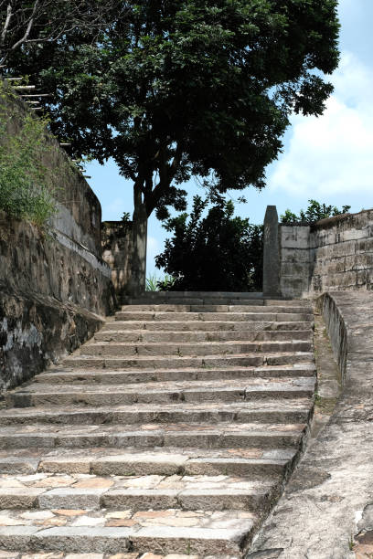 istock Close-up of natural stone steps 1051716110