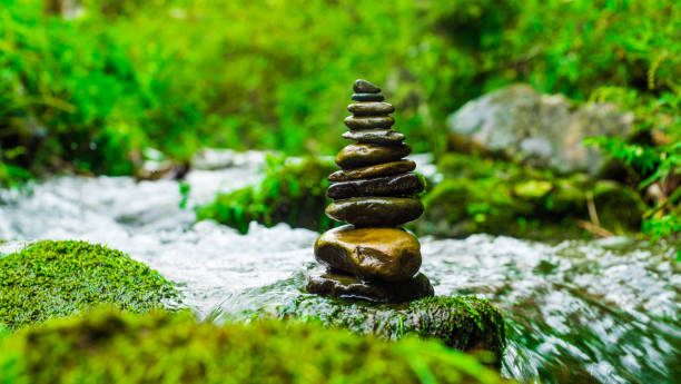 istock Balance and harmony stone in nature 1051716610