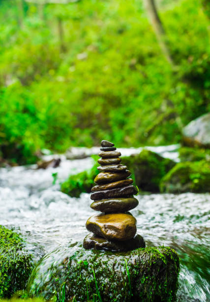 istock Balance and harmony stone in nature 1051716620