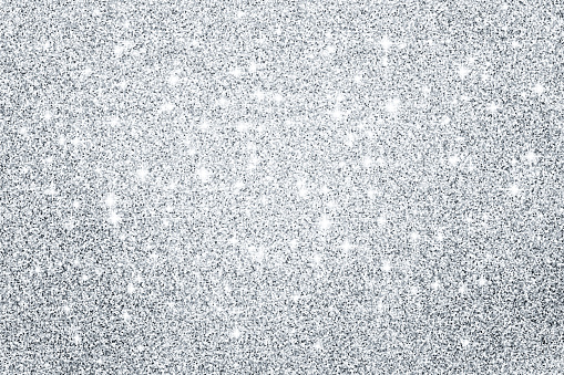 Silver glitter surface background