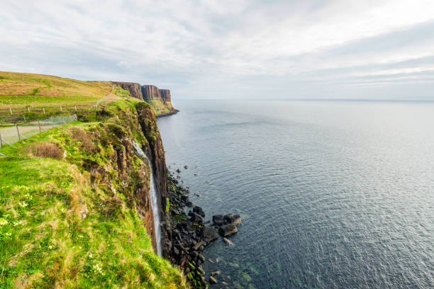 istock kilt rock and Mealt waterfall views 1051732126