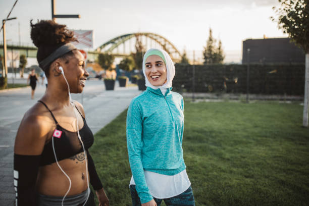 istock Friends working out together 1051736386