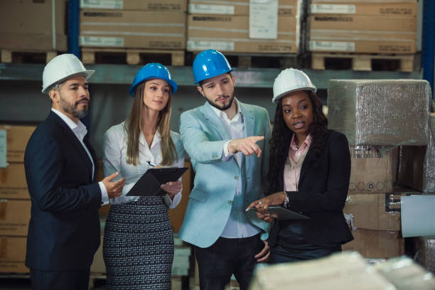 istock Business people in warehouse 1051738704