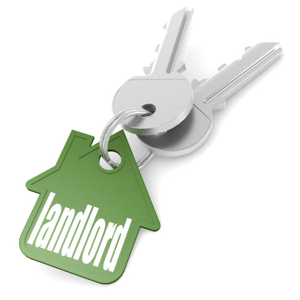 istock Keychain with landlord word 1051738784