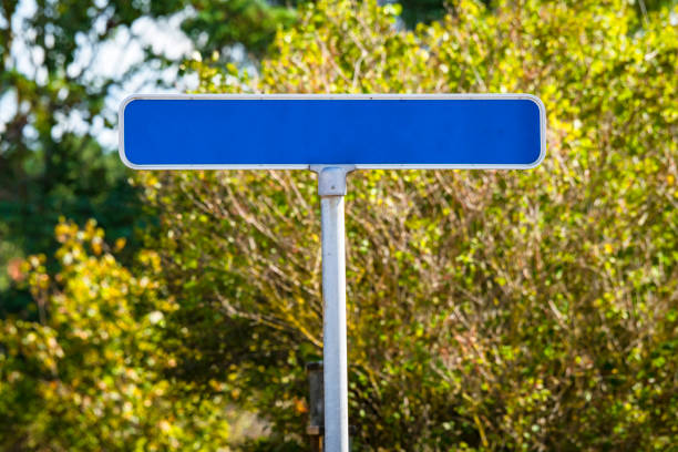 istock Blue street sign with no text 1051742606