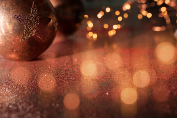 istock Christmas balls and golden bokeh 1051746138