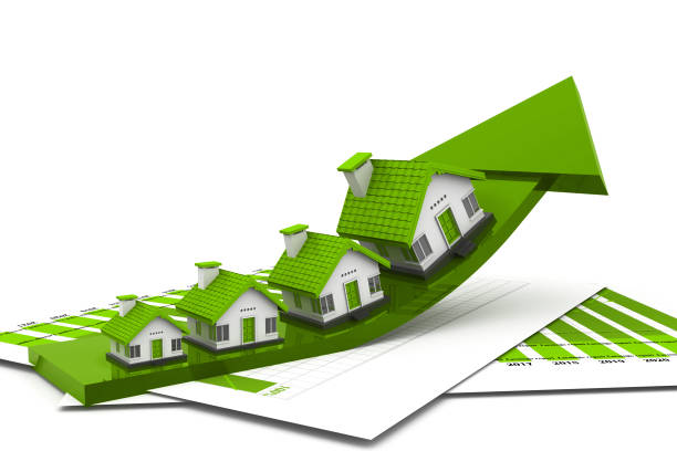 istock Graph of the housing market 1051752936