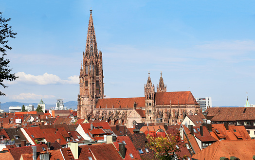 After twelve years of renovation, the Freiburg Minster is again largely without scaffolding.After twelve years of renovation, the Freiburg Minster is again largely without scaffolding.