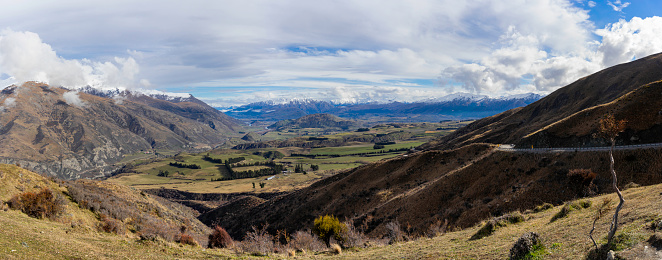 Otago Landscape From The Crown Ranges, New Zealand