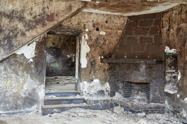 istock Abandoned damaged house, Crete 1051780788