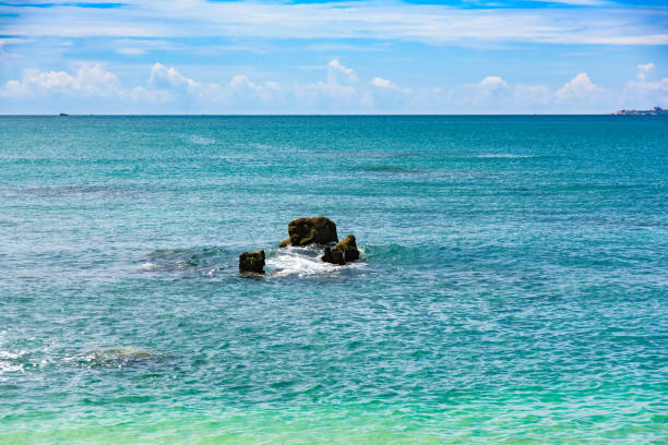 The South China sea off the Vietnamese coast near  of Nha Trang.