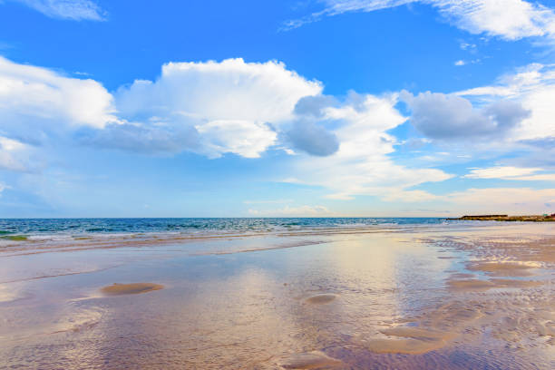 istock tide sea on the beach 1051781118