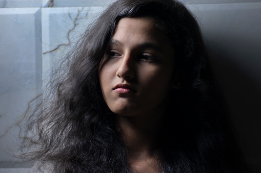 Indian teenager girl portrait shoots at home