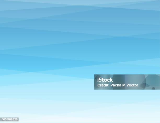 Blue Color Shape Abstract Background Flat Vector Design Stock Illustration - Download Image Now