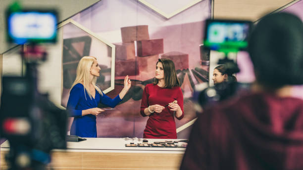 Filming a make-up infomercial