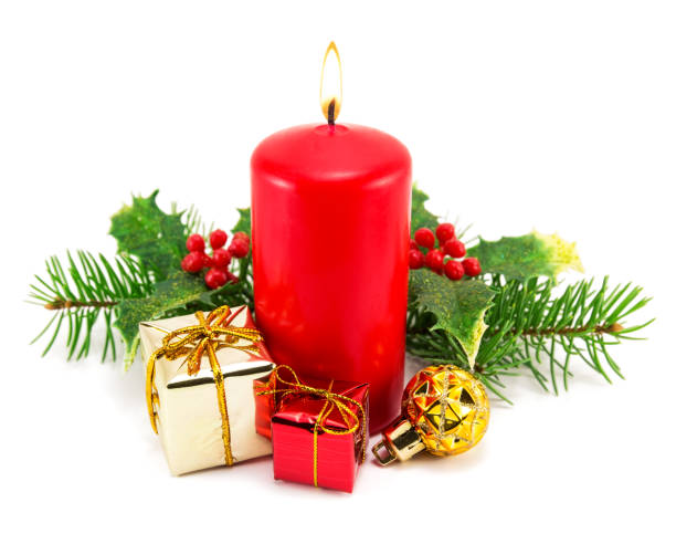 istock Christmas decoration with candles 1051793992