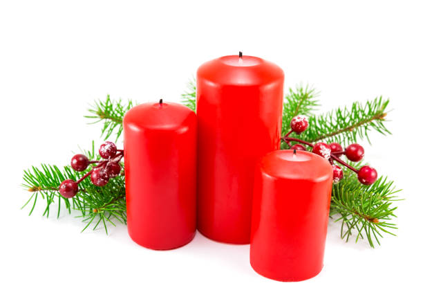 istock Christmas decoration with candles 1051794072