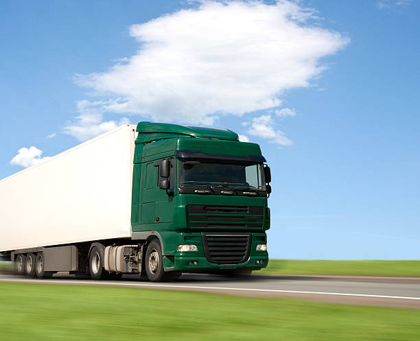 istock Truck driving on highway 105180259
