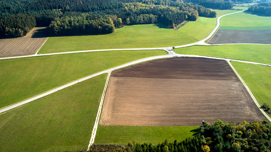 German landscape - Swabian Alb, aerial view