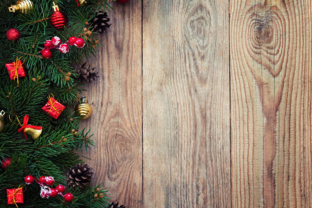 istock Christmas fir tree branches with toys 1051804514