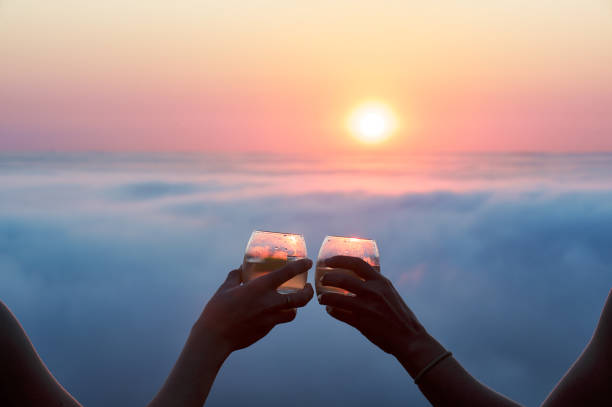 istock After Work Romantic Sundowners Above the clouds at sunset 1051804988