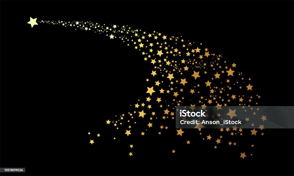Falling Star Color Vector Falling Star Vector Illustration Stock Illustration - Download Image ...