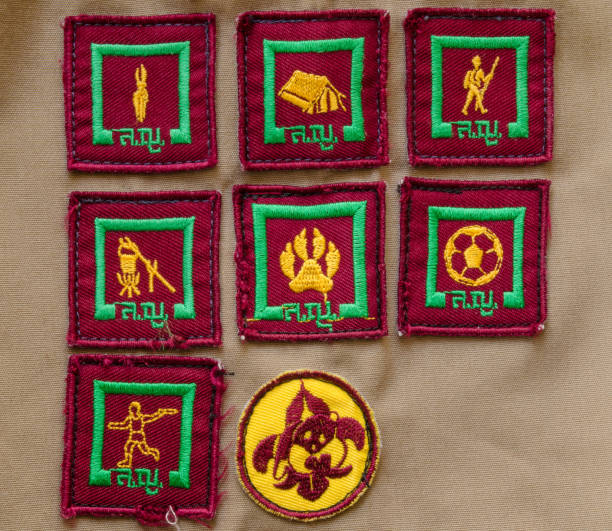 istock badges on scout uniform of Thai student 1051824174