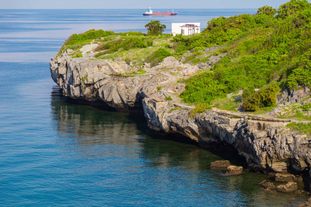 istock Cliffs by the sea in the morning. 1051824952