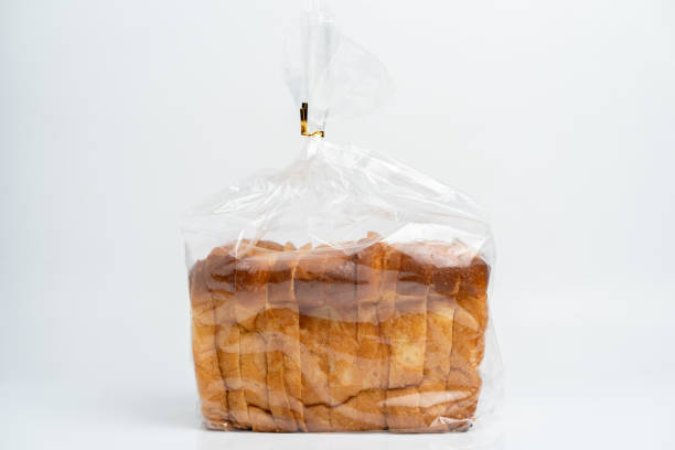 istock Close up of bread on white background 1051832638