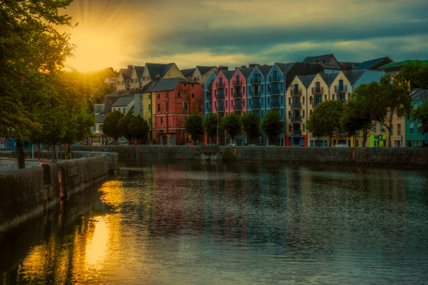 istock Cork Cityscape at dusk 1051833240