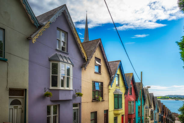 row houses in Cobh, Ireland