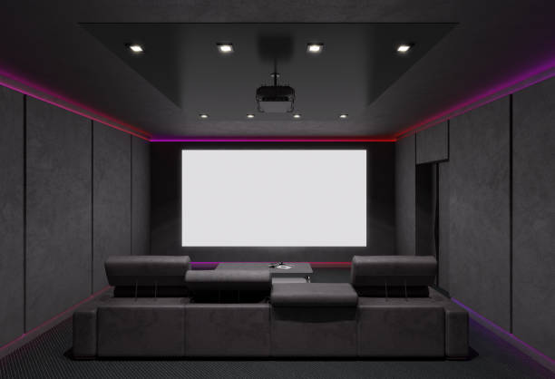 istock Home Theater Interior. 3d illustration. 1051833640