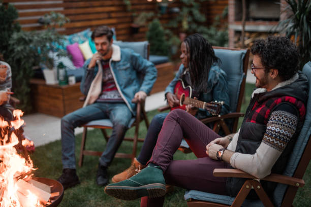 istock Gathered Around a Fire on a Winter Evening 1051838860