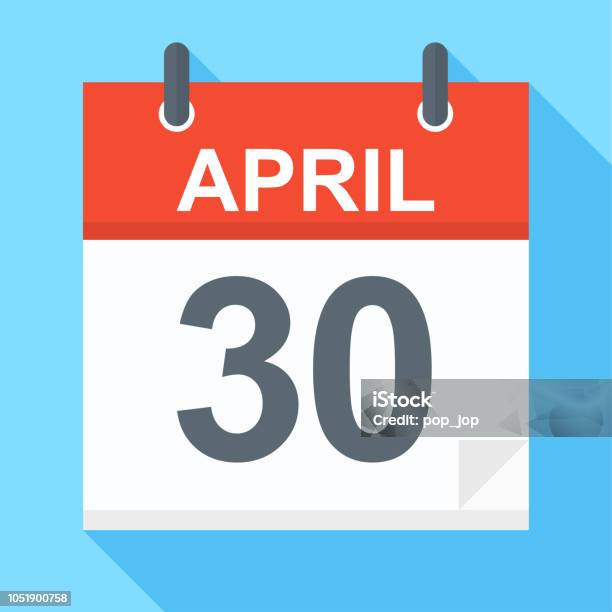 30 Avril Icône De Calendrier Vecteurs libres de droits et plus d'images vectorielles de Avril - Avril, Nombre 30, Date écrite - iStock