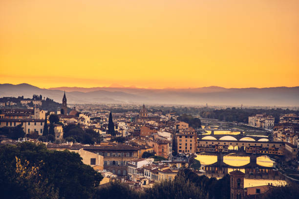 istock Florence cityscape in the sunset, Italy 1051908350