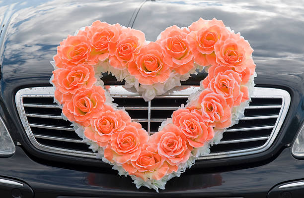 Bride's flower car bouquet