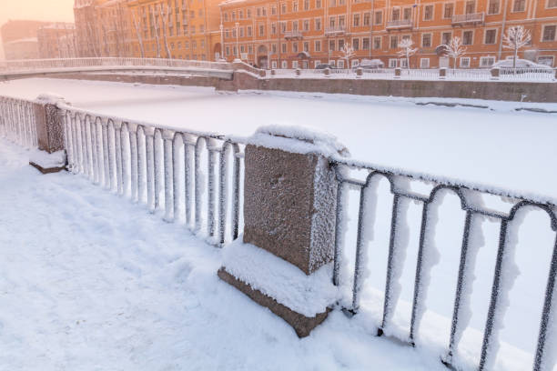 istock Griboyedov Canal coast at winter day 1051966552