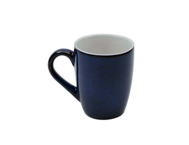 istock Dark blue glass textured coffee cup 1051981046