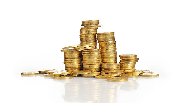 istock Piles of gold coins 105199314