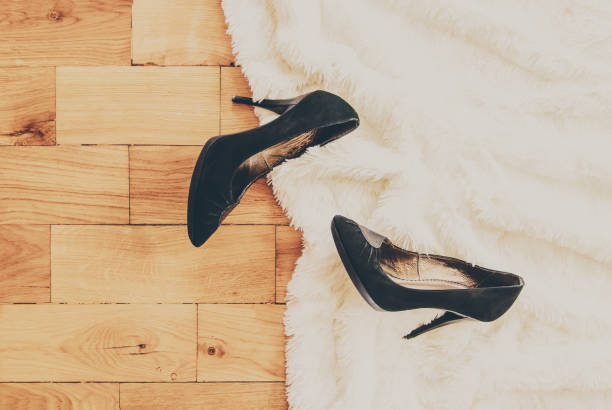 High heels by the bed
