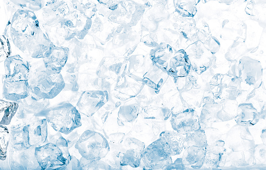 Ice cubes background.