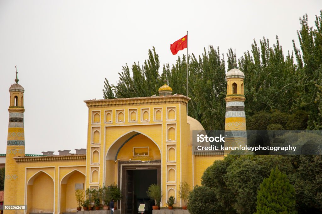 Kaşgar, Çin Uigher Eidgah Camii önü - Royalty-free Asya Stok görsel