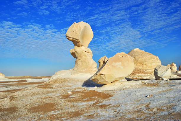 istock The limestone formation in White desert Sahara Egypt 1052102830