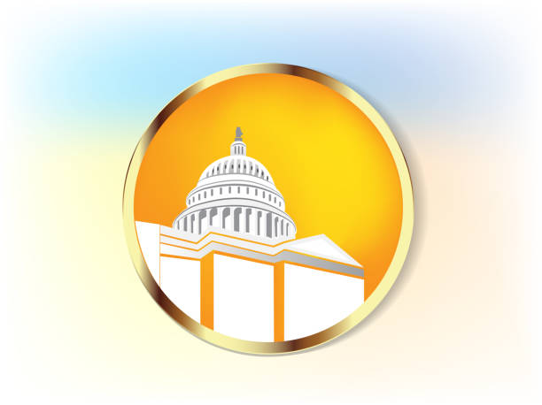 gebäude-kuppel dome-vektor-design - politics symbol republican party computer icon stock-grafiken, -clipart, -cartoons und -symbole