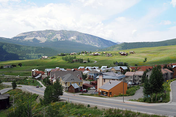 Crested Butte -- Mountain Community stock photo