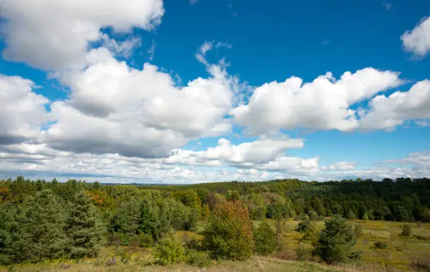 Photo of Lookout view on the peak of Oak Ridges Moraine in Southern Ontario, Canada