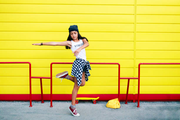 istock Beautiful dancing girl 1052240910
