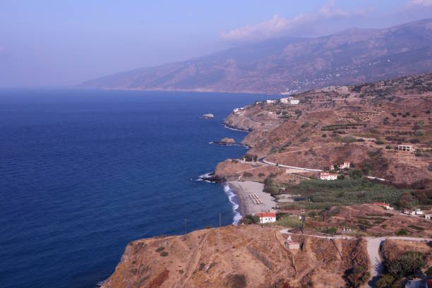 Ikaria coast dodecanese islands, aegean sea, Greece ikaria island stock pictures, royalty-free photos & images