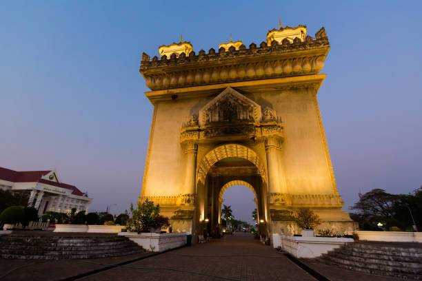 istock Patuxai Victory monument in Vientiane 1052275264