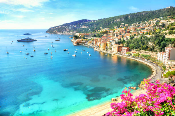 Villefranche sur Mer, Cote d'Azur, French Riviera, France Luxury resort of Villefranche sur Mer. French Riviera, Cote d'Azur, France french riviera stock pictures, royalty-free photos & images